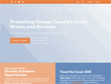 Tablet Screenshot of coastkeeper.org